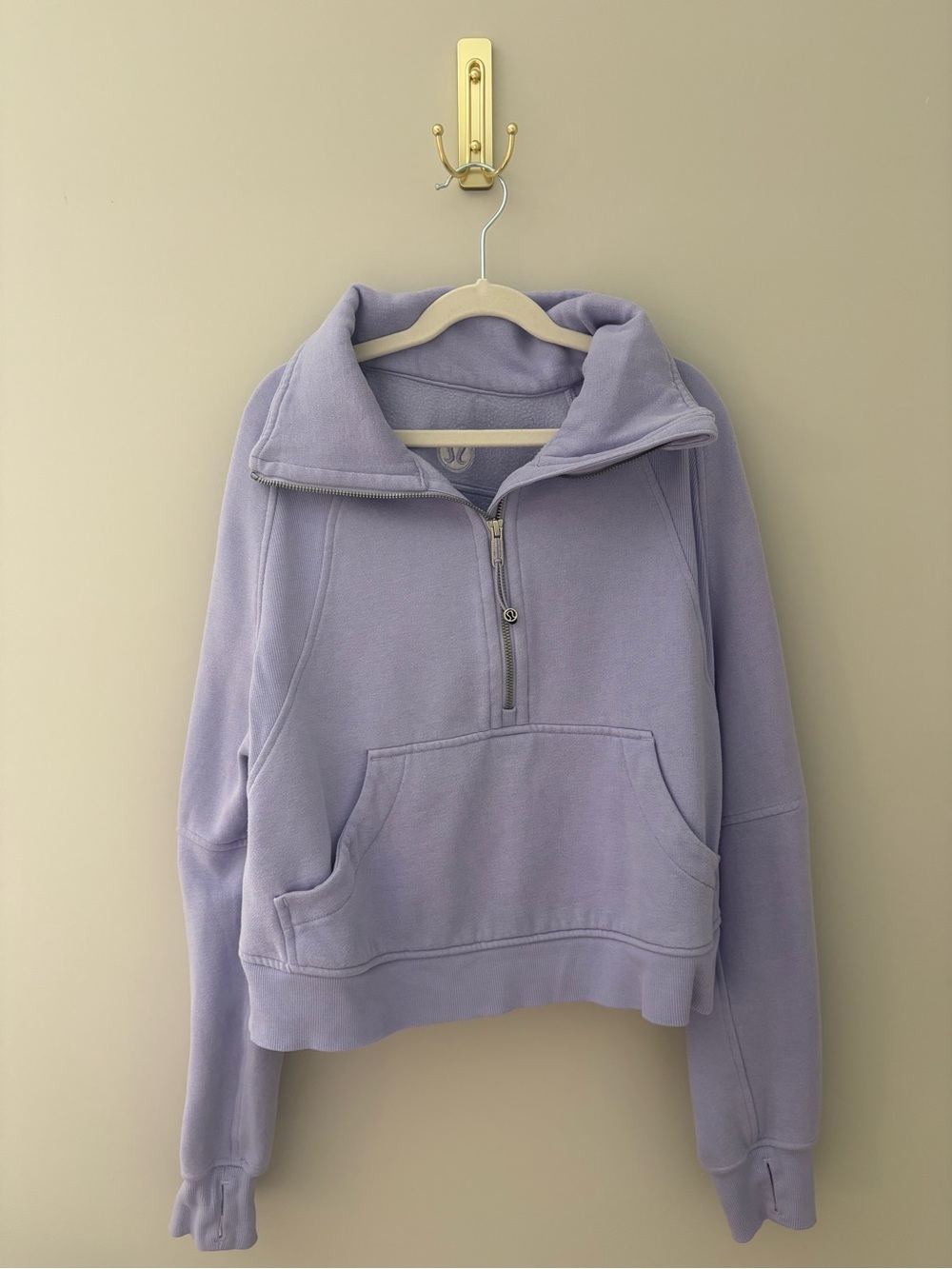lululemon athletica Lavender Half-Zip Pullover Sweatshirt
